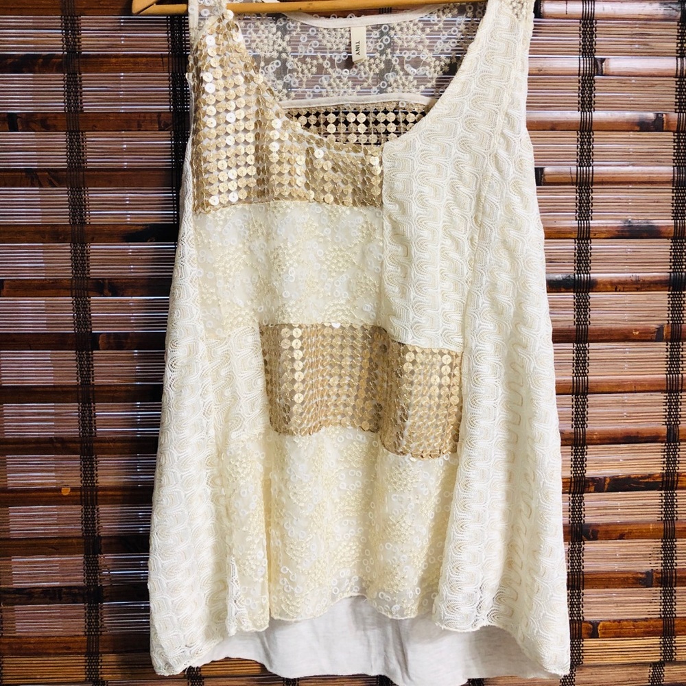 Large beige blouse